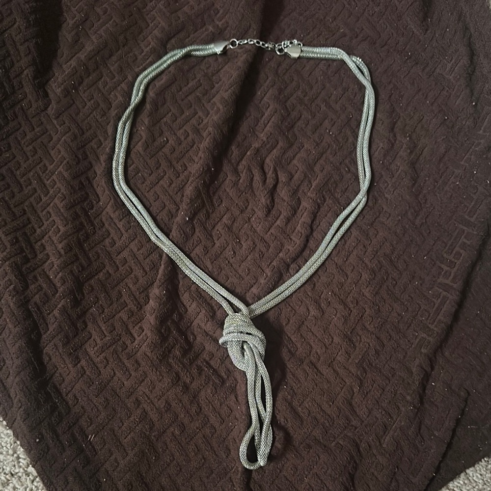 Silver Knot Necklace